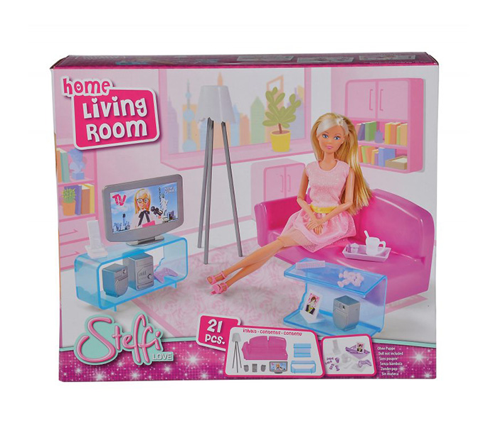 Simba 4663235 Steffi Love Home Living Room Set - 21 Pieces - Zoom Image 3