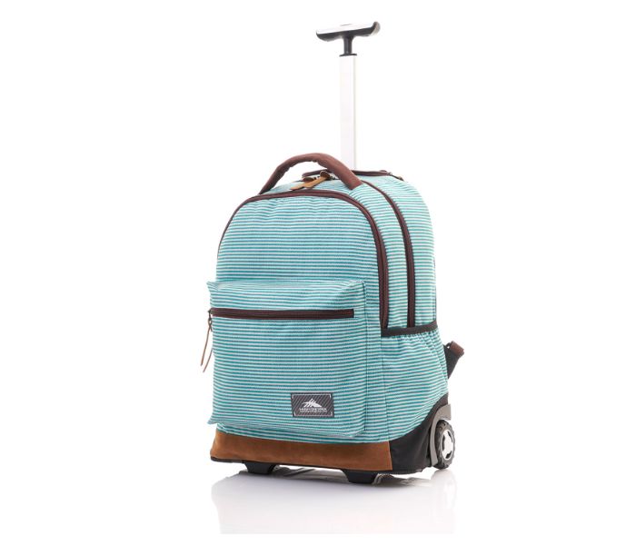 High Sierra HSR104LUG00090 Icon Slim Wheeled Backpack Green Stripes - Zoom Image 2