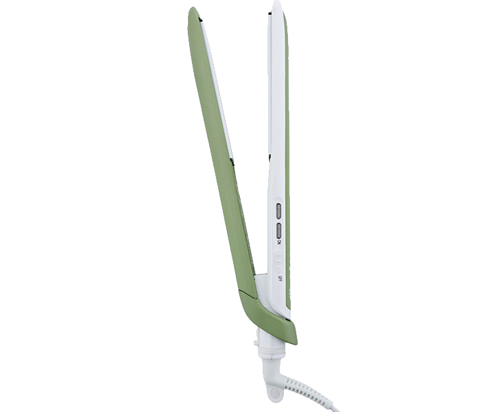 Geepas GH8664 35 Watts Ceramic Hair Straightener - White & Green - Zoom Image 3