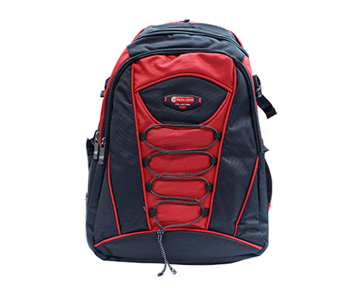 Para John PJSB6008A20 20-inch School Bag, Black & Red - Zoom Image