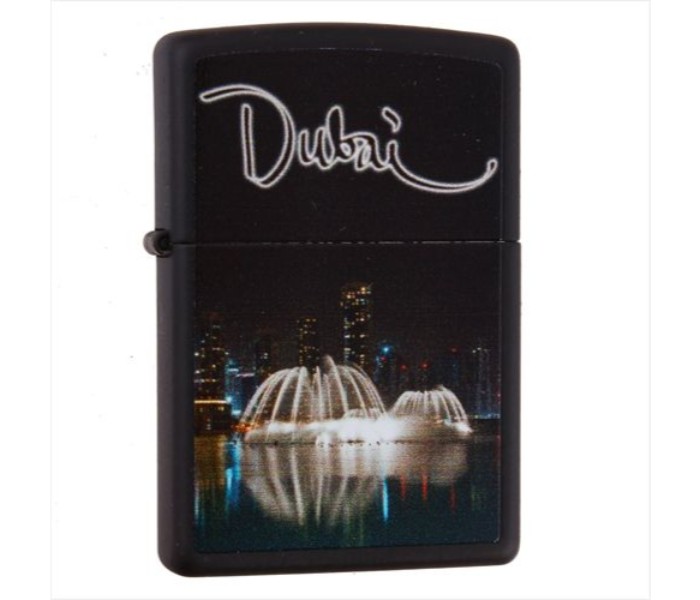 Zippo 218-CI014284 LTR-00860 UAE-Dubai Fountain Lighter Black - Zoom Image