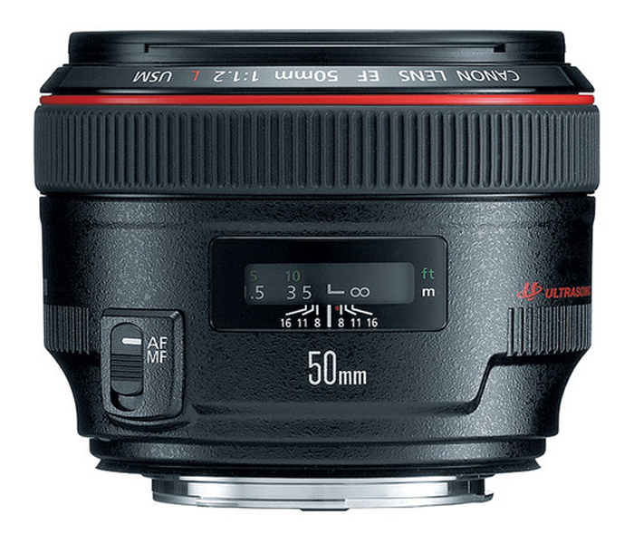 Canon EF 50mm f/1.2L USM Standard Lens - Black - Zoom Image 1