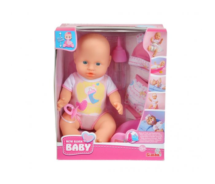 Simba 5032485 30 CM New Born Baby Doll with Outfit - Pink - Zoom Image 2