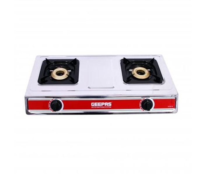 Geepas GK6856 Stainless Steel Double Gas Burner - Zoom Image 2