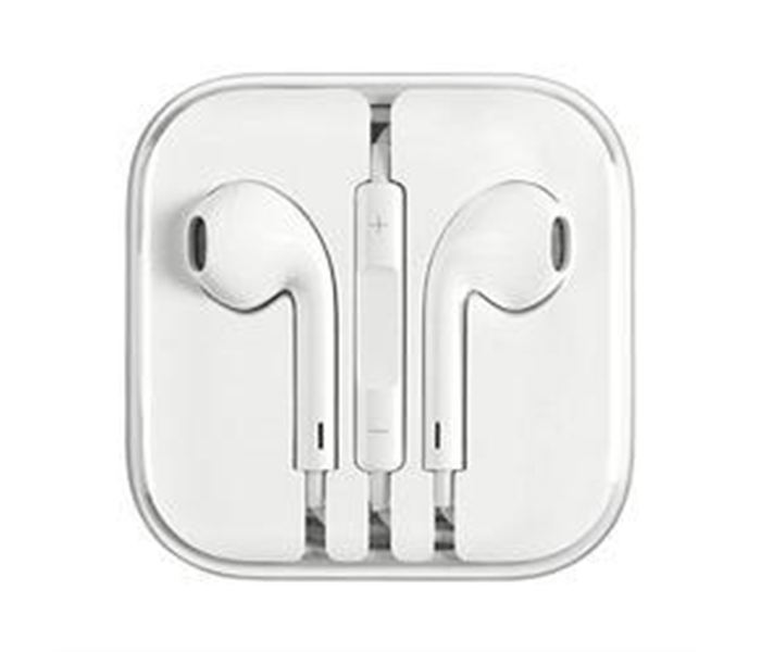 JZ 3.5mm Wired Apple Designed Headset With Mic - White - Zoom Image 1