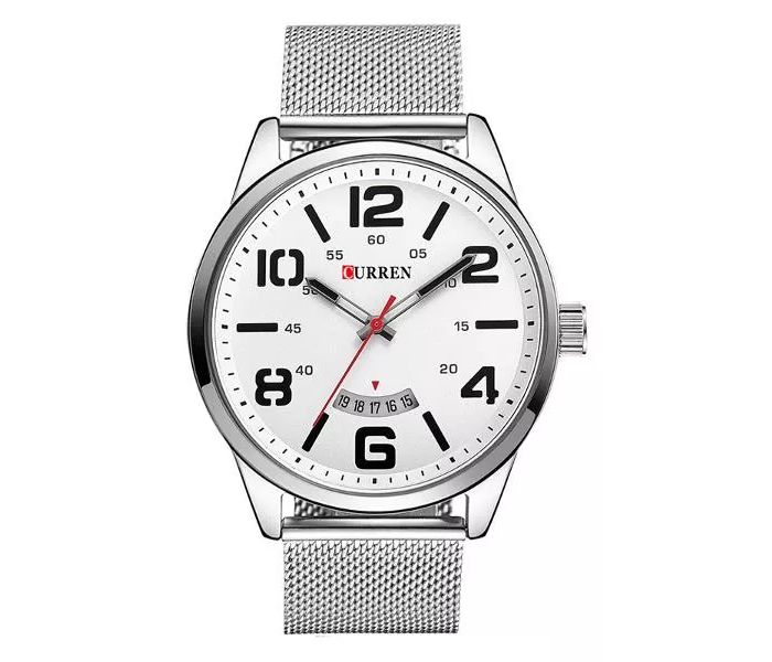 Curren 8236 Fashion Quartz Watch For Men White - Zoom Image 3