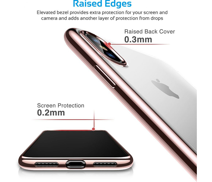 Promate Hybrid-X Case for iPhone X - Rose Gold - Zoom Image 5