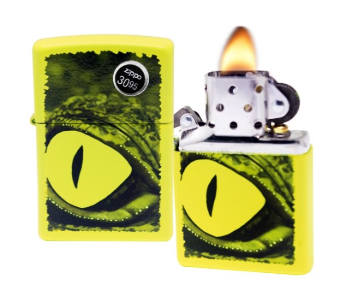 Zippo 29414 28887 Alligator Green Lighter Yellow - Zoom Image 2