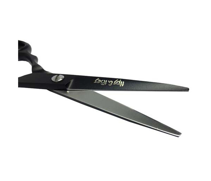 Tips & Toes TT-683 Super Cut- Stainless Steel Professional Barber Scissors - Black - Zoom Image 4