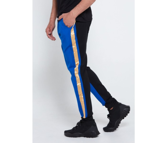 Petro OU10123 Mens Stripped Solid Skin Fit Joggers 2XL -Blue - Zoom Image 4