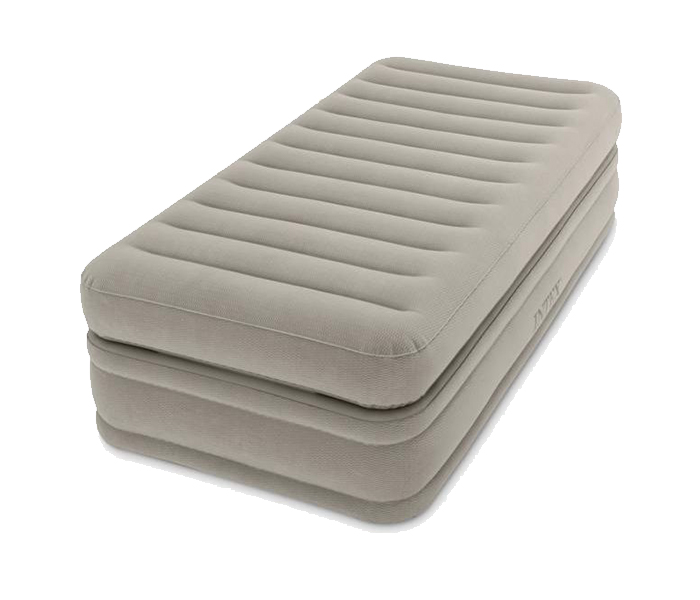 Intex ZX-64444 99 x 191 x 51CM Inflatable Fiber-Tech Prime Comfort Raised Airbed with Built in Electric Pump - Zoom Image