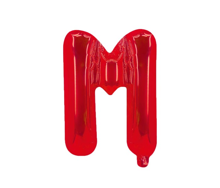 Party Time M-RE-803379 Letter M 16 Inch Foil Balloon Red - Zoom Image