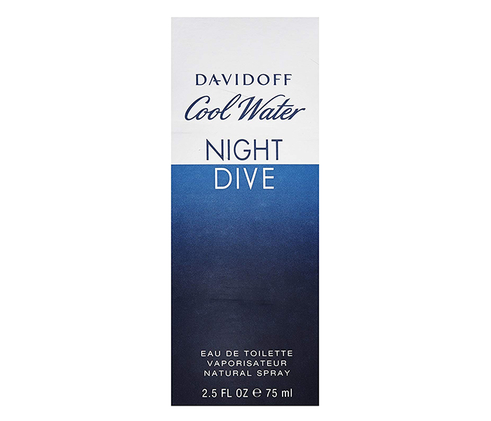 Davidoff 75ml Cool Water Night Dive Eau De Toilette Spray for Men - Zoom Image 1