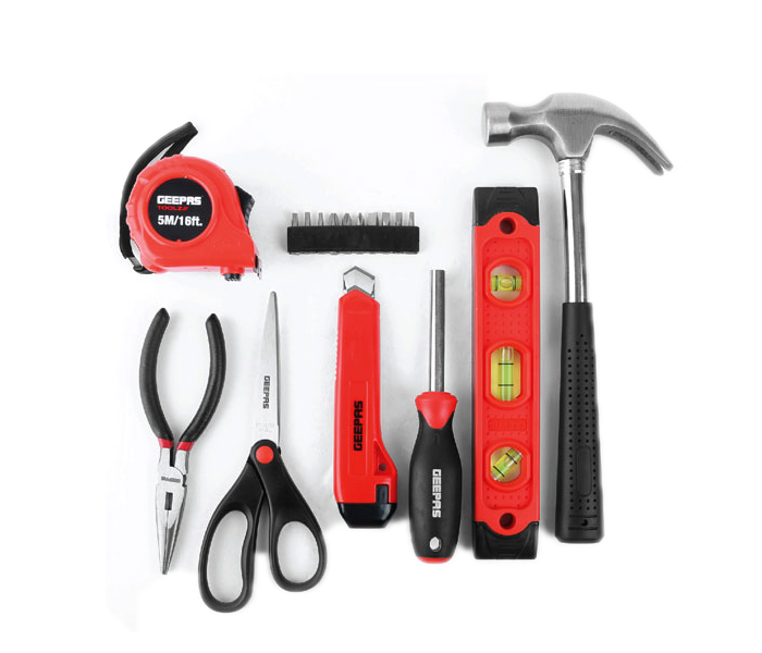 Geepas GT59025 17 Pcs Tool Set Red - Zoom Image