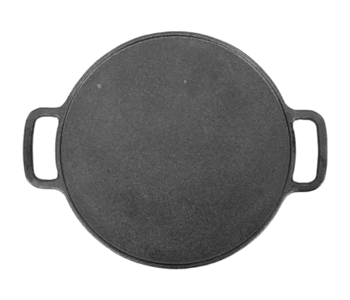 Royalford RFU9062 Cast Iron Round Tawa - 32cm, Black - Zoom Image 2