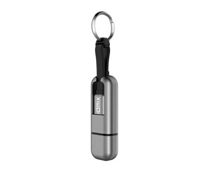 Idmix DL07 4-in-1 Keychain Shape MFI Lightning Cable with 32GB U Disk - Grey - Zoom Image 6