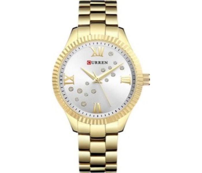 Curren Women's Water Resistant Alloy Analog Watch 9009 Gold - Zoom Image