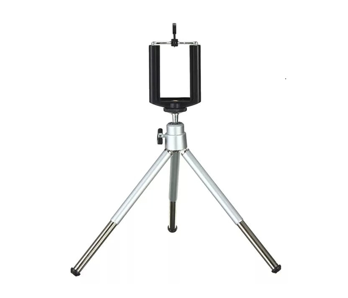 Mini Flexible 2 layer Tripod Stand with Phone Holder Clip for Smartphone - Zoom Image 3