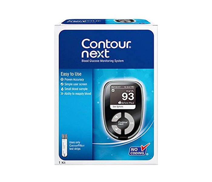 Bayer Contour N13619159A Next Blood Glucose Meter - Black - Zoom Image