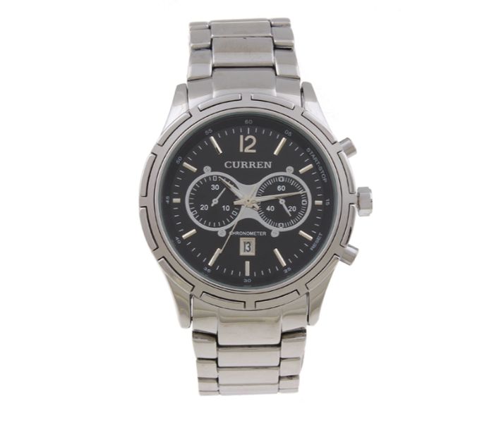 Curren 8045 Stainless Steel Analog Watch For Men Black - Zoom Image 4