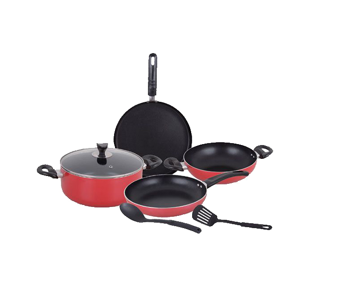 Royalford RF7788 7 Pieces Aluminum Non-Stick Cookware Set - Zoom Image