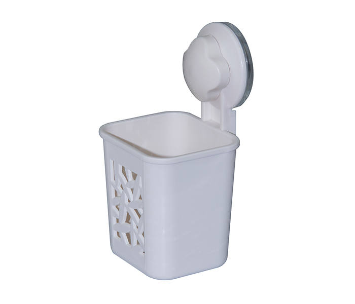 Taqdeer 7082 Wall Mounted Toothbrush Holder - White - Zoom Image 2