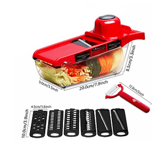 Cyber 6 in 1 Mandolin Slicer with Interchangeable Blades & Peeler - Zoom Image 3