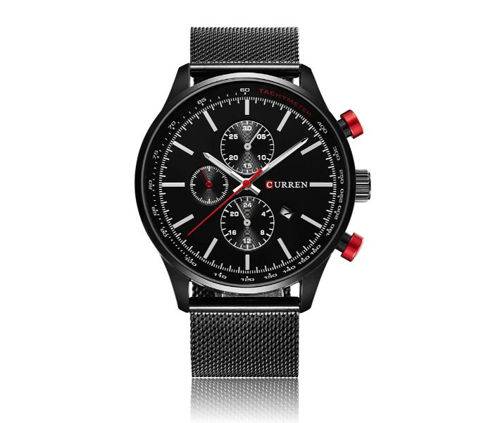 Curren 8277 Luxury Watch For Men Black - Zoom Image 2