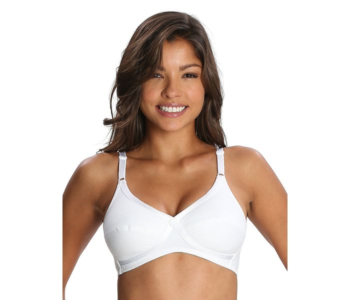 Jockey 1242-0105 Essence Cross Over Bra X-Cite, White/34B - Zoom Image