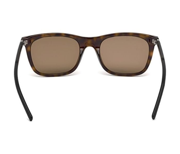 Mont Blanc MB 607S 52J Square Dark Havana & Black Frame and Brown Mirrored Sunglasses for Unisex - Zoom Image 2