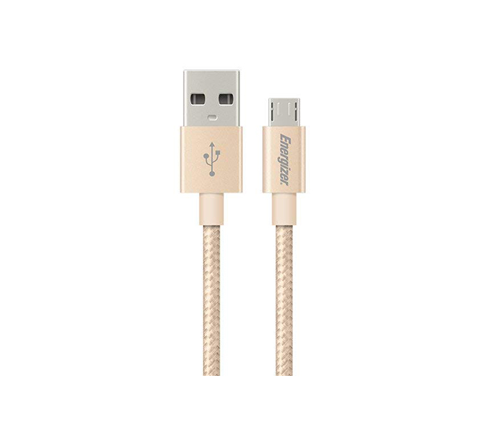 Energizer C13UBMCGGD4 1.2 Meter Hightech Metallic Micro USB Cable Alum - Gold - Zoom Image 3