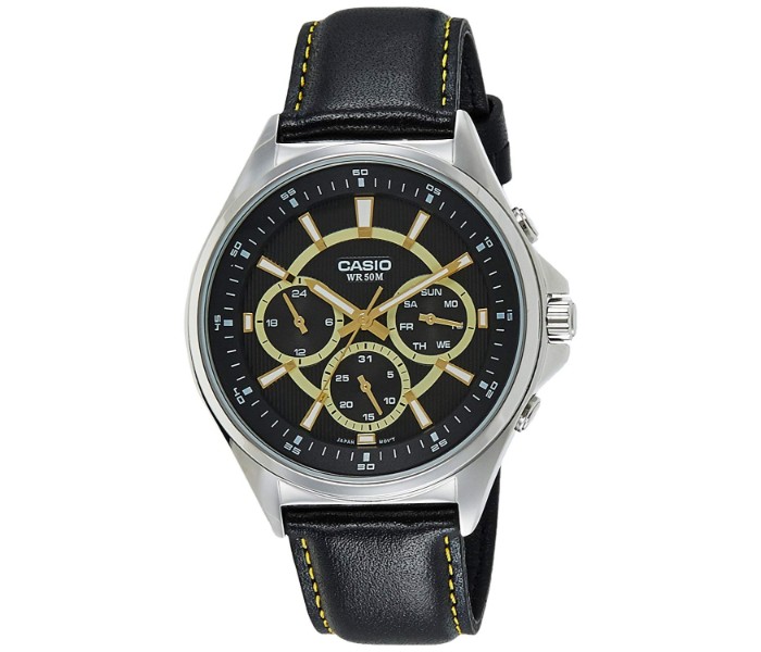 Casio MTP-E303L-1A Mens Analog Watch Black - Zoom Image 3