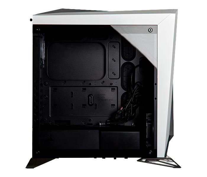 Corsair CC-9011141-WW Carbide Series SPEC-OMEGA RGB Mid-Tower Tempered Glass Gaming Case - White - Zoom Image 5