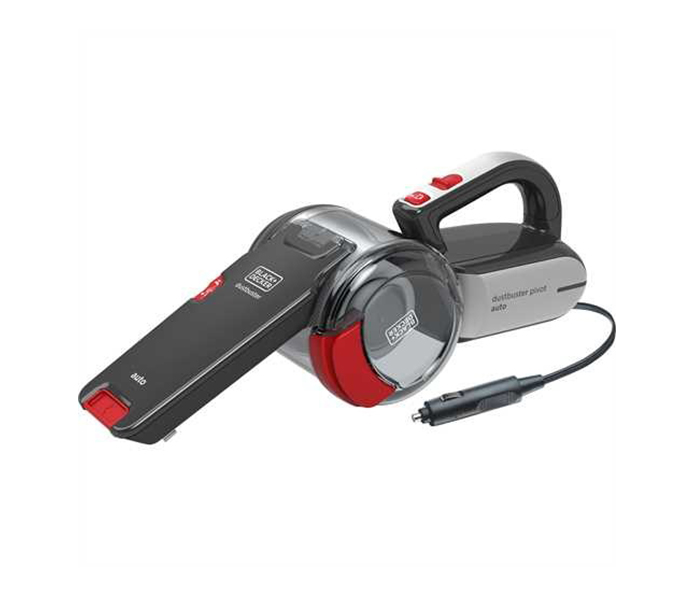 Black and Decker PV1200AV-B5 12V DC Dustbuster Pivot Auto Car Vacuum Cleaner - Grey and Red - Zoom Image 5