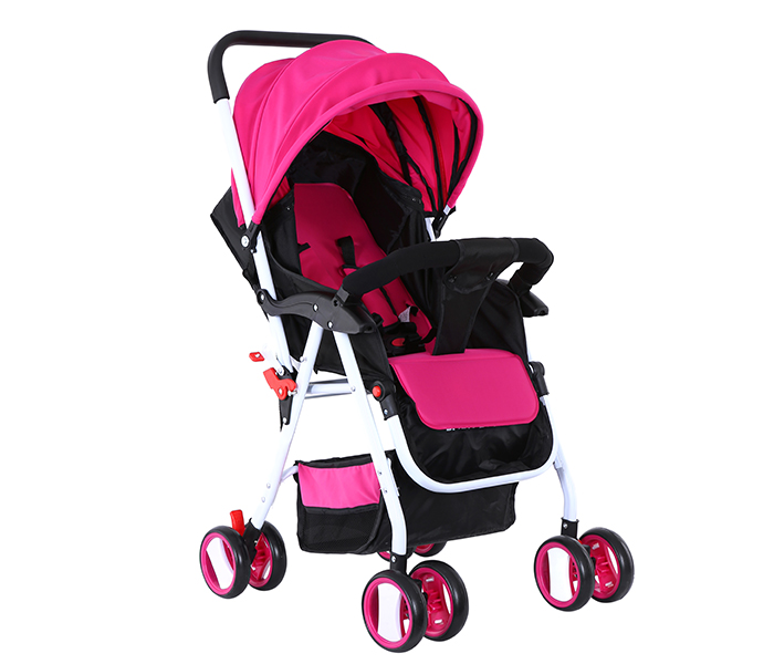 Baby Plus BP7737 Baby Stroller - Pink - Zoom Image 3