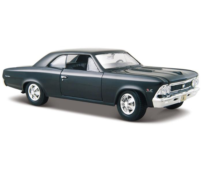 Maisto Tech 31960 1966 Chevrolet Chevelle SS 396 Black - Zoom Image