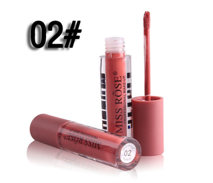 Miss Rose 7701-020Z96 Matte Long Lasting Waterproof Lip Gloss 02 - Zoom Image