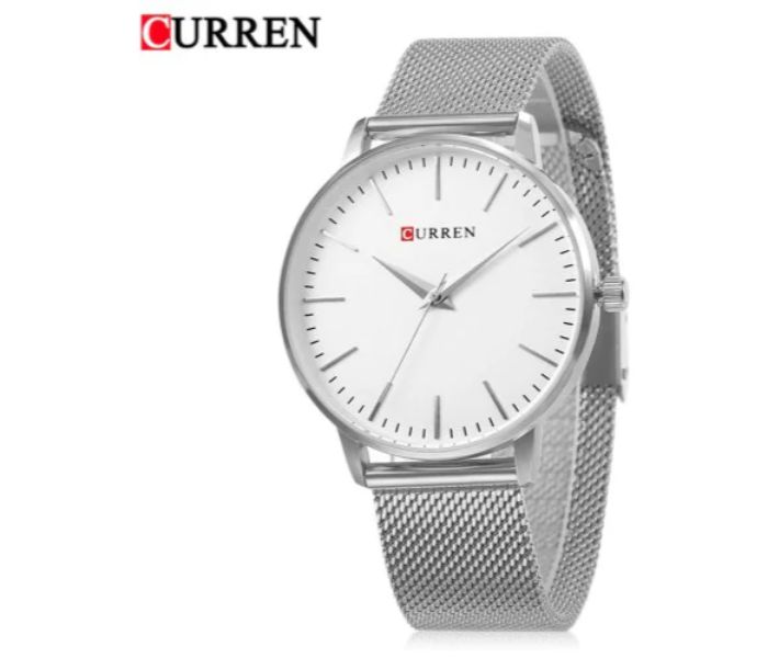 Curren 9021 Stainless Steel Analog Quartz Watch For Women Silver - Zoom Image 1