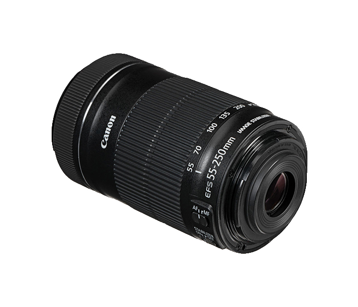 Canon AF IS STM 55-250mm f/4-5.6 IS STM Lens for DSLR Camera - Black - Zoom Image 2