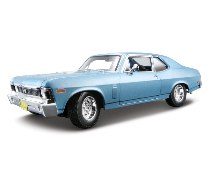 Maisto Tech 31132 1:18 SE (A) 1970 Chevrolet Nova SS Coupe Blue - Zoom Image 2