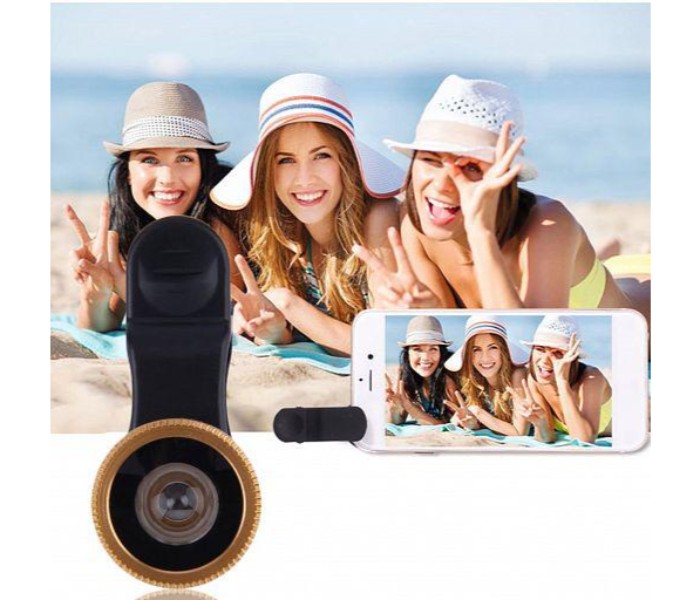 Universal Wide Angle Selfie Cam lends, 180 Degree Fish Eye and Clip Lens for Mobile Phone Camera FEL180 Black and multi color  - Zoom Image 1