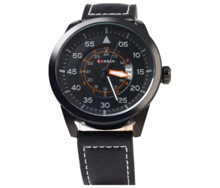 Curren 8210 Casual Analog Quartz Watch For Men Black - Zoom Image 2