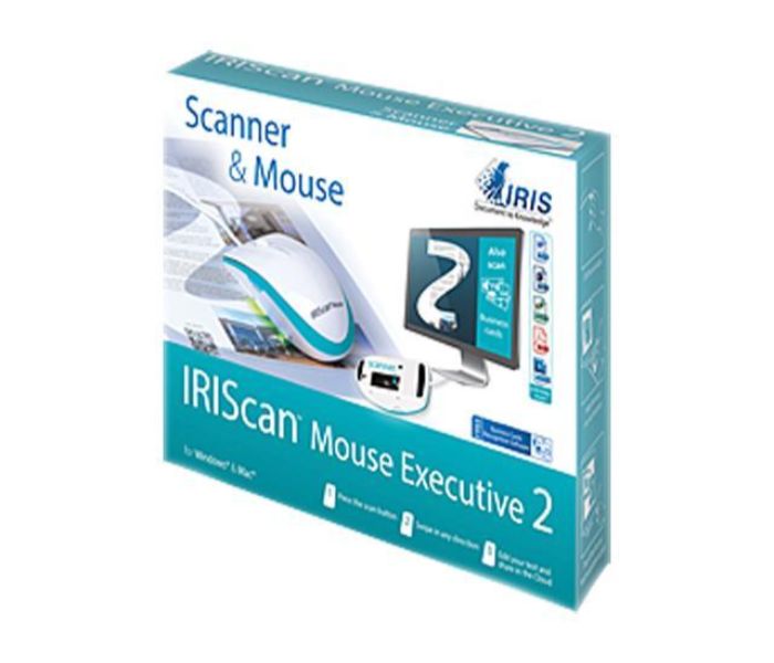 IRIS 458075 Scan Executive 2 All-In-One Mouse Cum Scanner White And Blue - Zoom Image 1