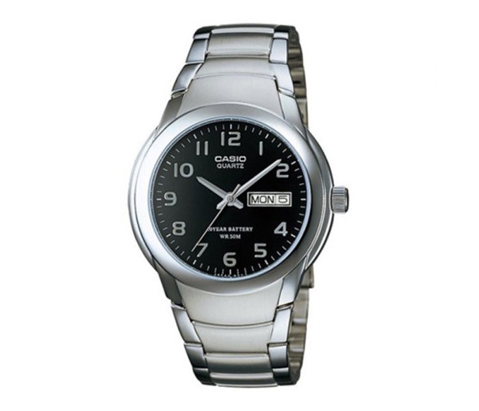 Casio MTP-1229D-7BDF Mens Analog Watch Silver and Black - Zoom Image