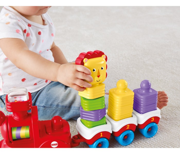 Fisher Price DRG33 Little Stackers Lion Locomotive Assorted - Zoom Image 5