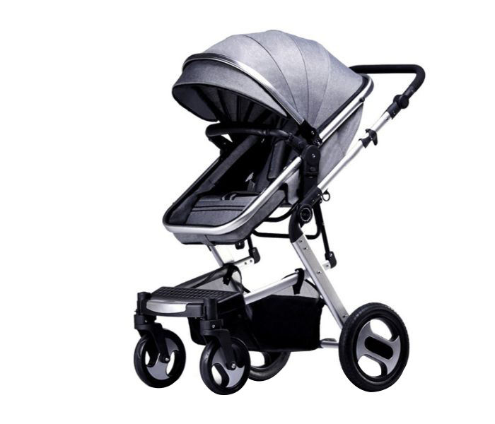 Foldable 2 In 1 Baby Stroller Newborn Carriage AR-134-1 Silver - Zoom Image 8