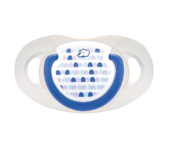 Bebe Confort 3104206000 Dental Safe Silicone Little Valleys Pacifiers - 2 Pieces, White & Blue - Zoom Image 1