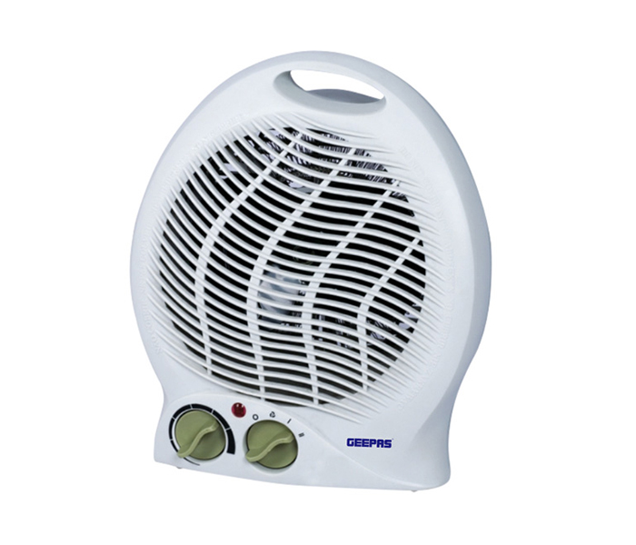 Geepas GFH9521 Fan Heater with 2 Heat Setting - White - Zoom Image