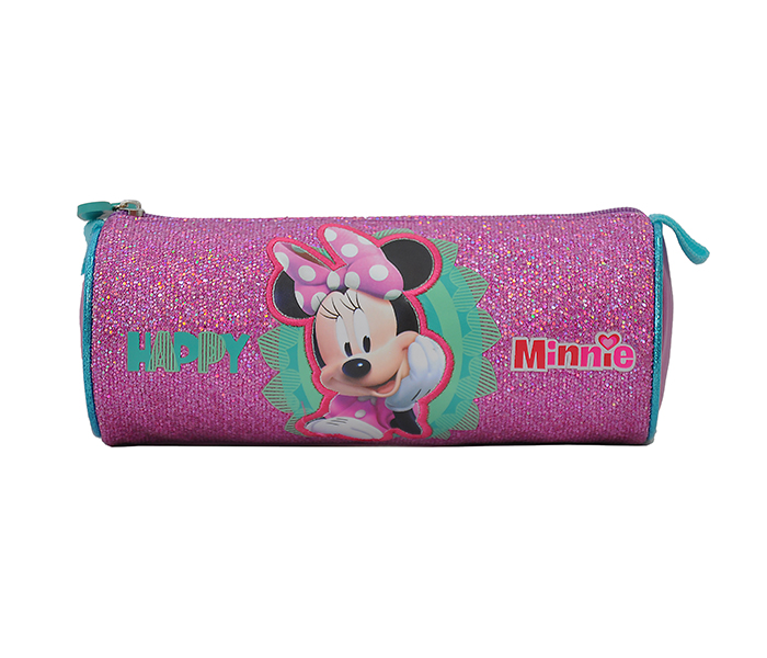 Minnie MIRR08723 Ring Ring Round Pencil Case, Pink - Zoom Image