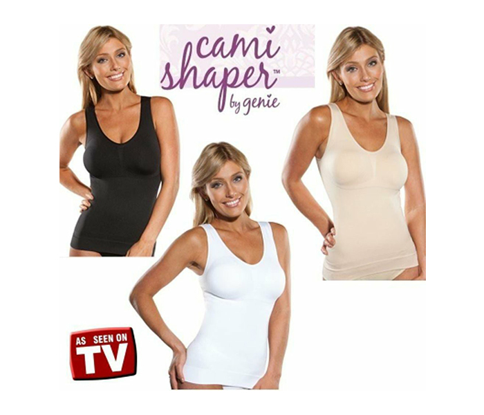 HS360 3-in-1 Cami Shapes By Genie 360 Deg of Slimming Technology - Black - Zoom Image 3